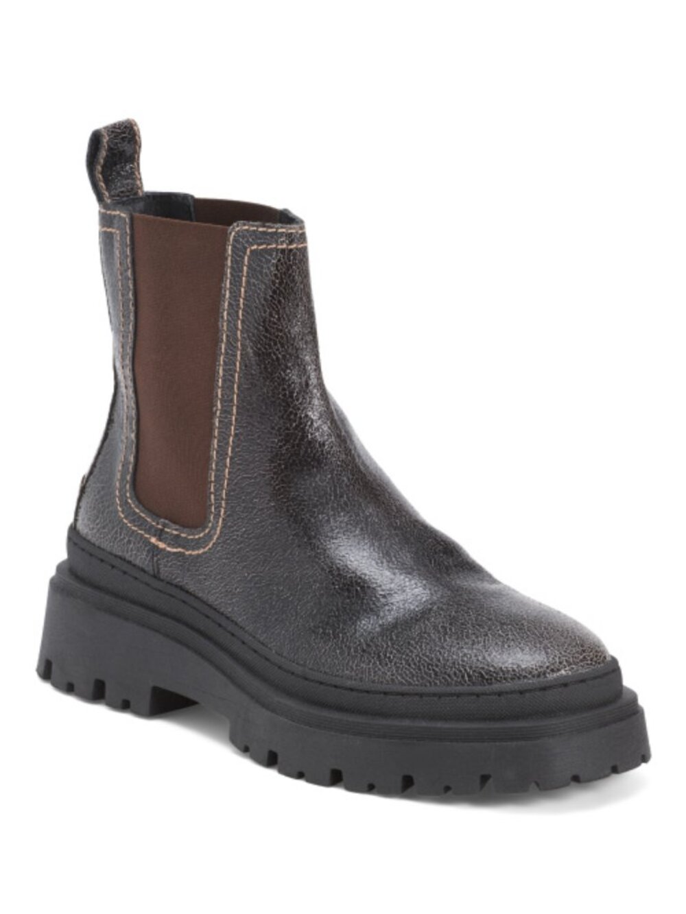 SANDRO Made In Portugal Leather Lorann Booties